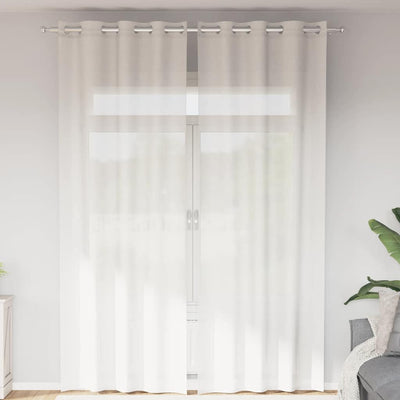 Tende Vidaxl voile con occhielli 2 pz bianco