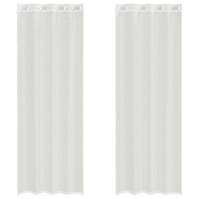 Tende Vidaxl voile con occhielli 2 pz bianco