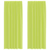 Vidaxl tende in voile con tasche per aste 2 pz verde mela