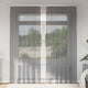 Vidaxl tende in voile con tasche per aste 2 pz grigio scuro