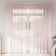Vidaxl tende in voile con tasche per aste 2 pz rosa chiaro