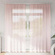 Vidaxl tende in voile con tasche per aste 2 pz rosa chiaro