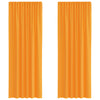 Vidaxl tende in voile con tasche per aste 2 pz arancione