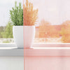 Vidaxl tende in voile con tasche per aste 2 pz rosa