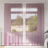 Vidaxl tende in voile con tasche per aste 2 pz viola