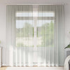 Vidaxl tende in voile con tasche per aste 2 pz grigio chiaro