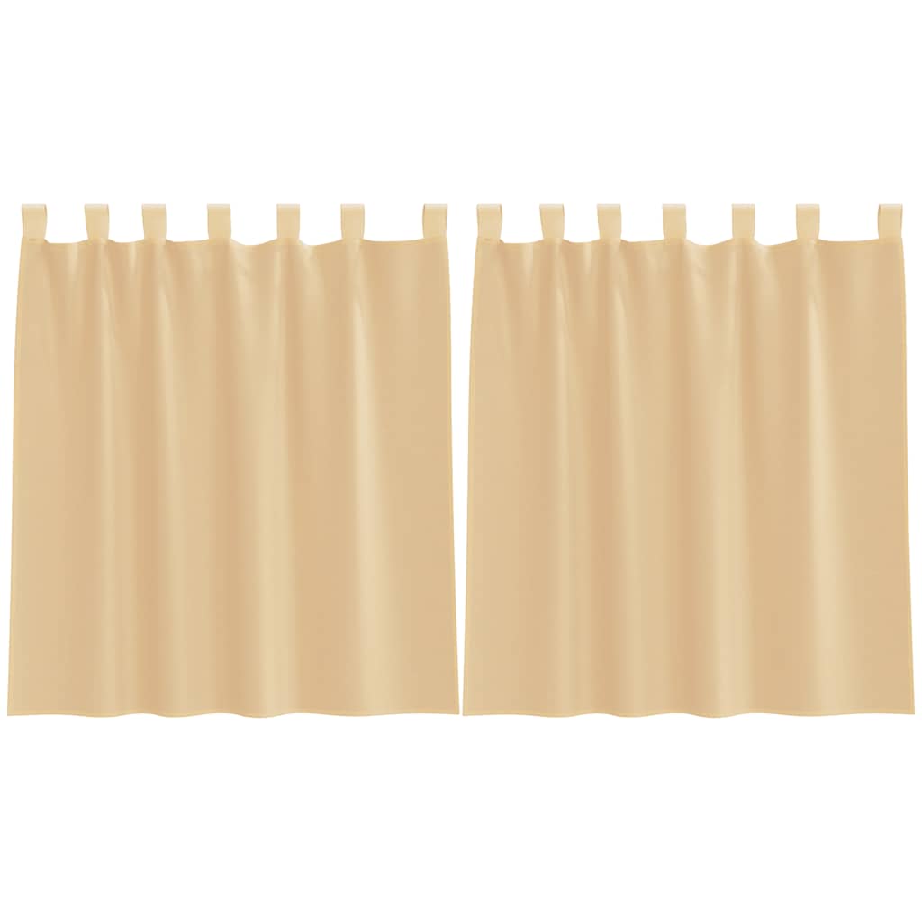Vidaxl tende voile con tasche per aste 2 pz sabbia