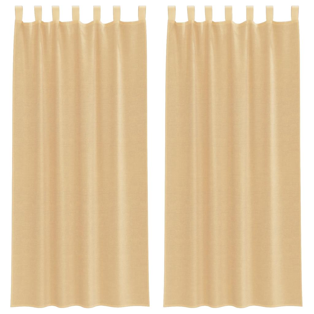 Vidaxl tende voile con tasche per aste 2 pz sabbia