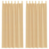 Vidaxl tende voile con tasche per aste 2 pz sabbia