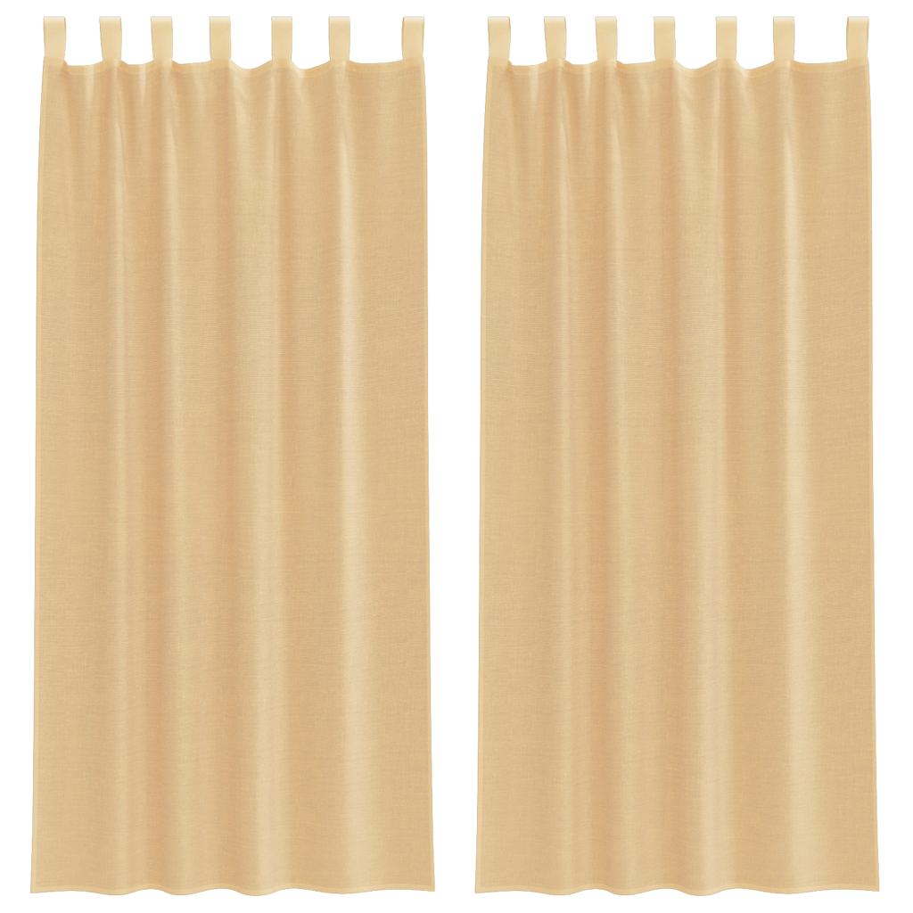 Vidaxl tende voile con tasche per aste 2 pz sabbia