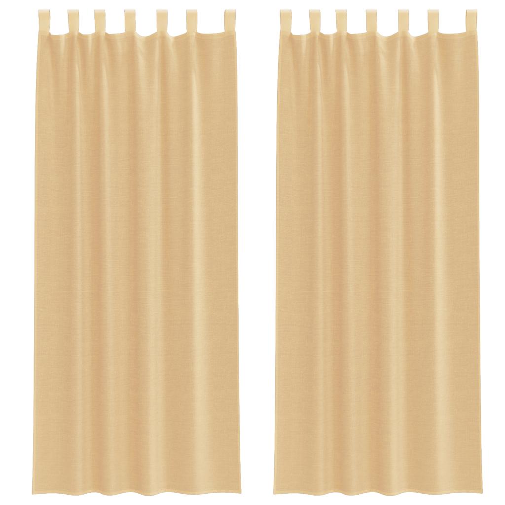 Vidaxl tende voile con tasche per aste 2 pz sabbia