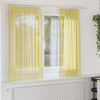 Vidaxl tende in voile con tasche per aste 2 pz gialle