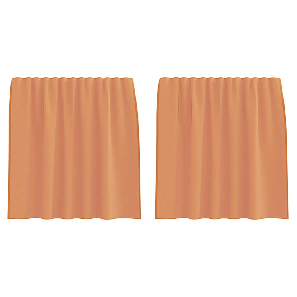 Tende in voile Vidaxl con tasche per aste 2 pz terracotta