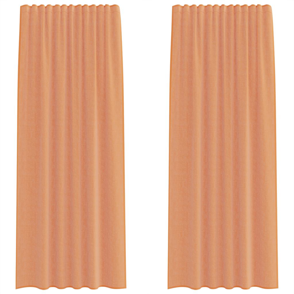 Tende in voile Vidaxl con tasche per aste 2 pz terracotta