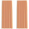 Vidaxl voile gordijnen met roedezakken 2 st terracotta