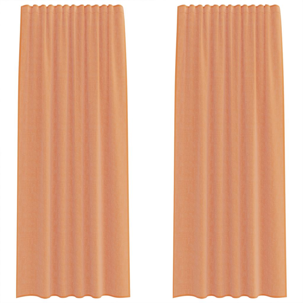 Tende in voile Vidaxl con tasche per aste 2 pz terracotta