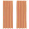 Vidaxl voile gordijnen met roedezakken 2 st terracotta