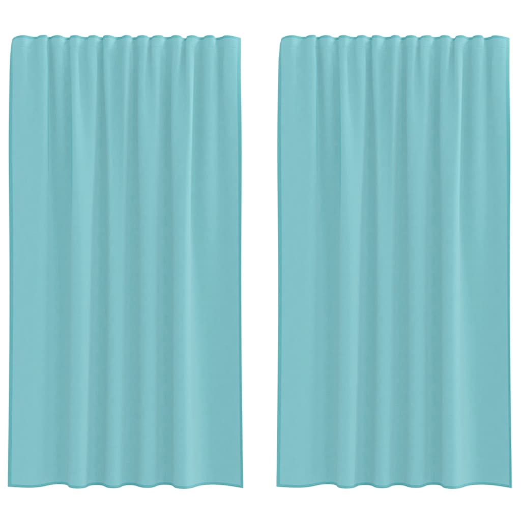 Vidaxl tende voile con tasche per aste 2 pz turchese