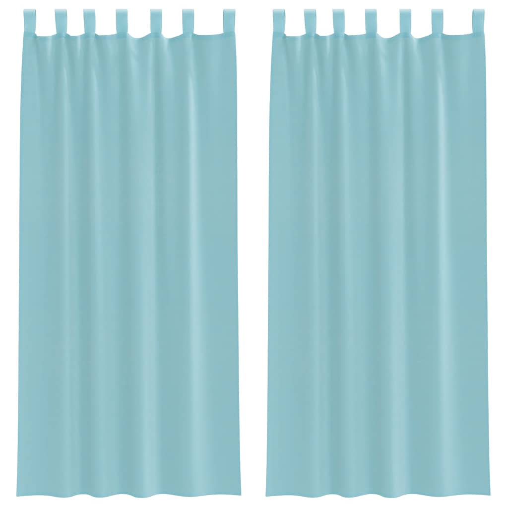 Vidaxl tende voile con tasche per aste 2 pz turchese