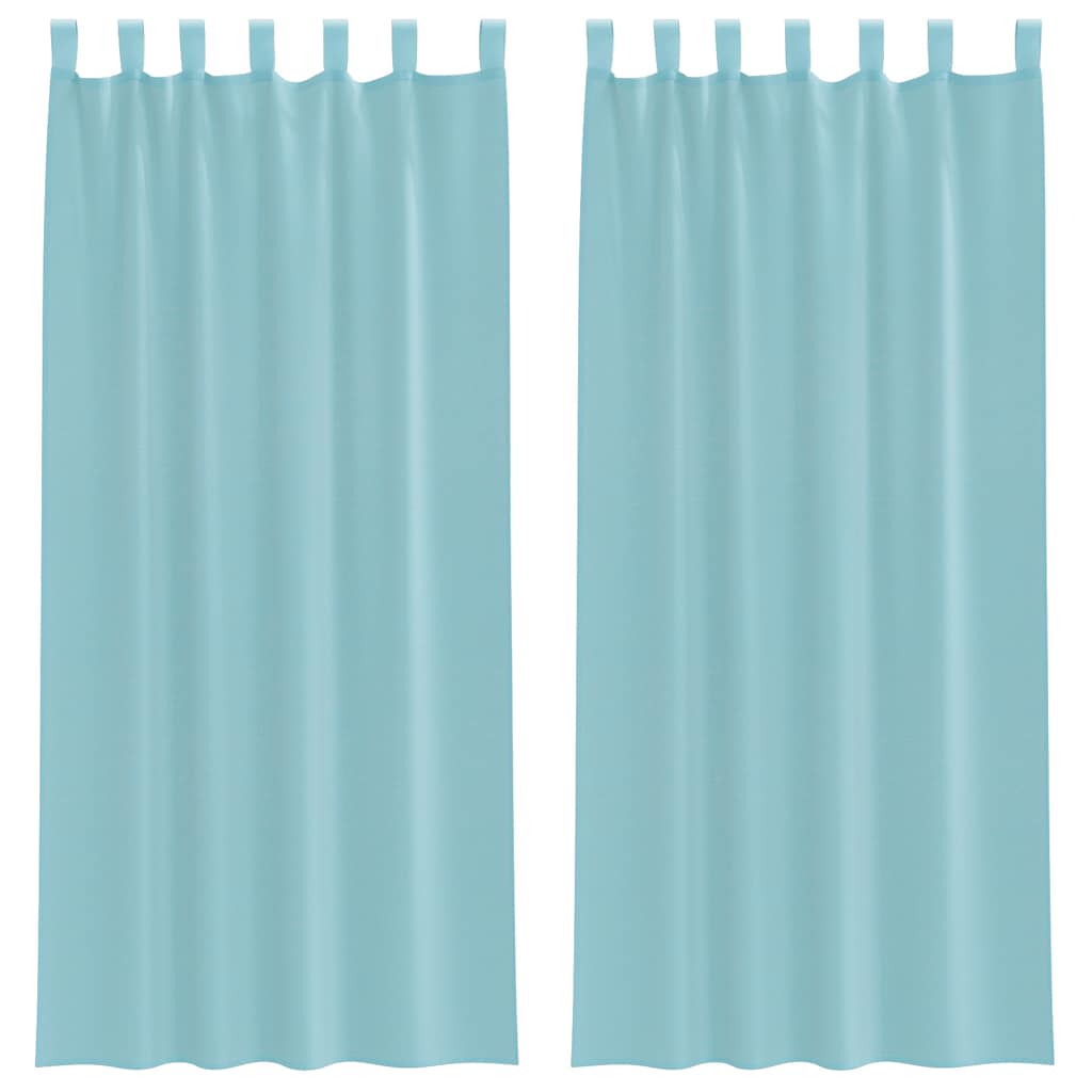 Vidaxl tende voile con tasche per aste 2 pz turchese