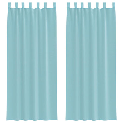 Vidaxl gordijnen voile met roedezakken 2 st turkoois