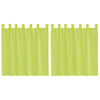 VidaXL tende in voile con bordo superiore 2 pezzi verde mela