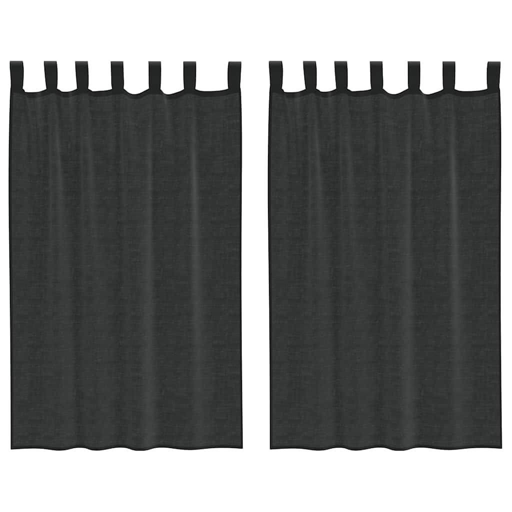 Tende Vidaxx in voile con linguetta superiore 2 pezzi nere