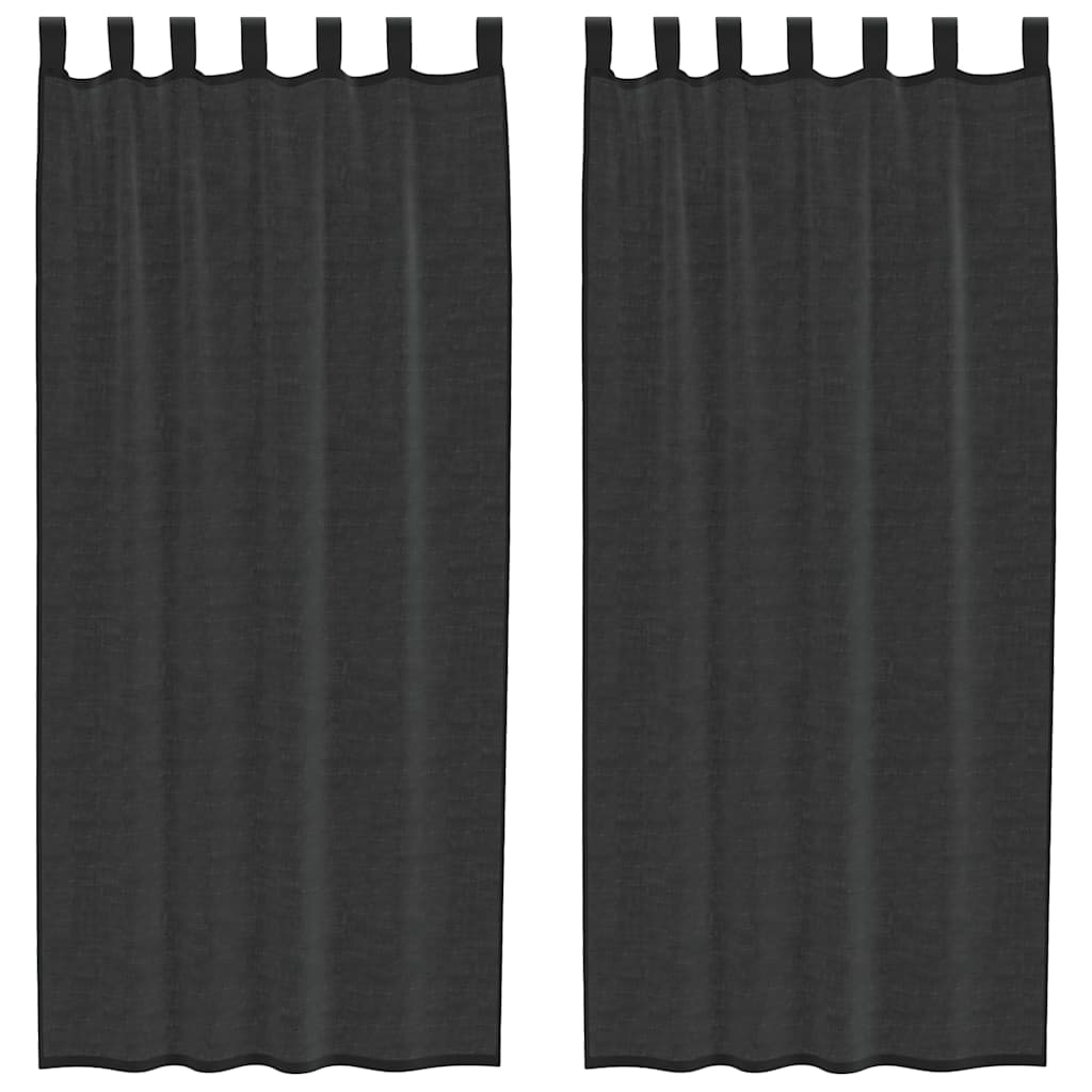 Tende Vidaxx in voile con linguetta superiore 2 pezzi nere
