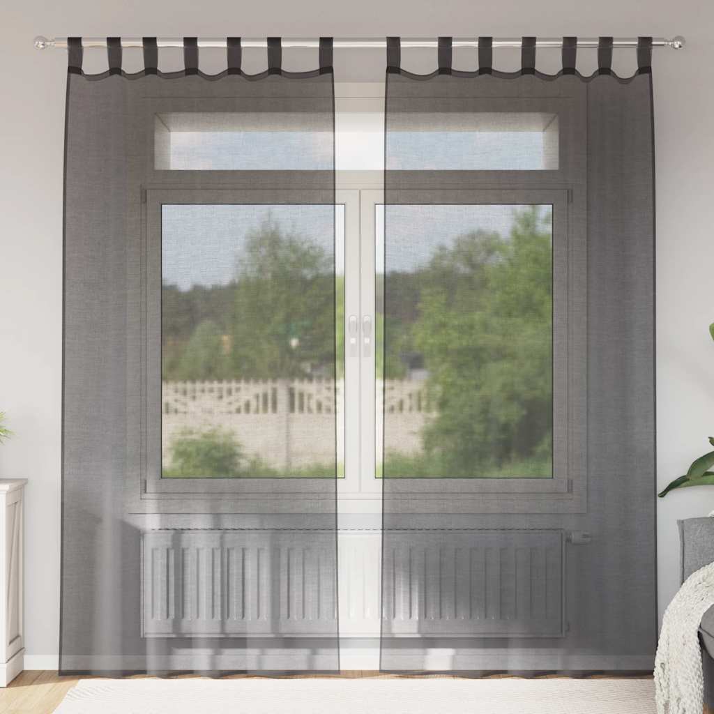 Tende Vidaxx in voile con linguetta superiore 2 pezzi nere