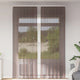 Vidaxl cortinas gasa con trabilla 2 piezas marrón