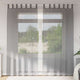 Tende Vidaxx voile con passanti 2 pezzi 140x245 cm grigio scuro