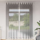 Vidaxx cortinas voile con trabillas 2 piezas 140x260 cm gris oscuro