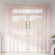 Tende Vidaxx voile con passanti 2 pz 140x225 cm rosa chiaro
