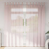 Vidaxl gordijnen voile met lussen 2 st 140x245 cm lichtroze