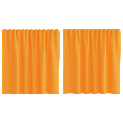 Tende Vidaxx voile con passanti 2 pz 140x140 cm arancione