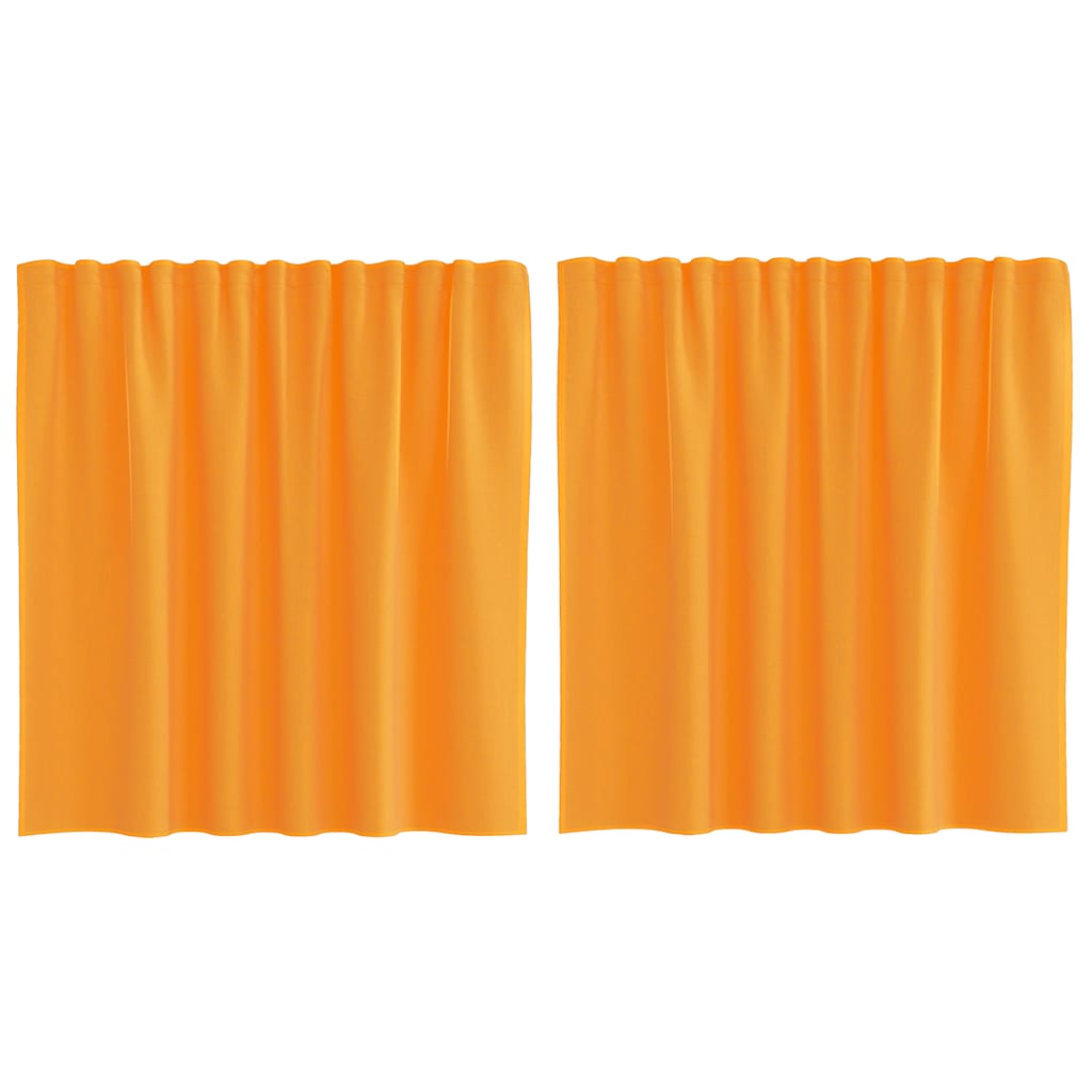 Tende Vidaxx voile con passanti 2 pz 140x140 cm arancione