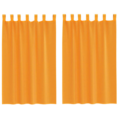 Tende Vidaxx voile con passanti 2 pz 140x175 cm arancione