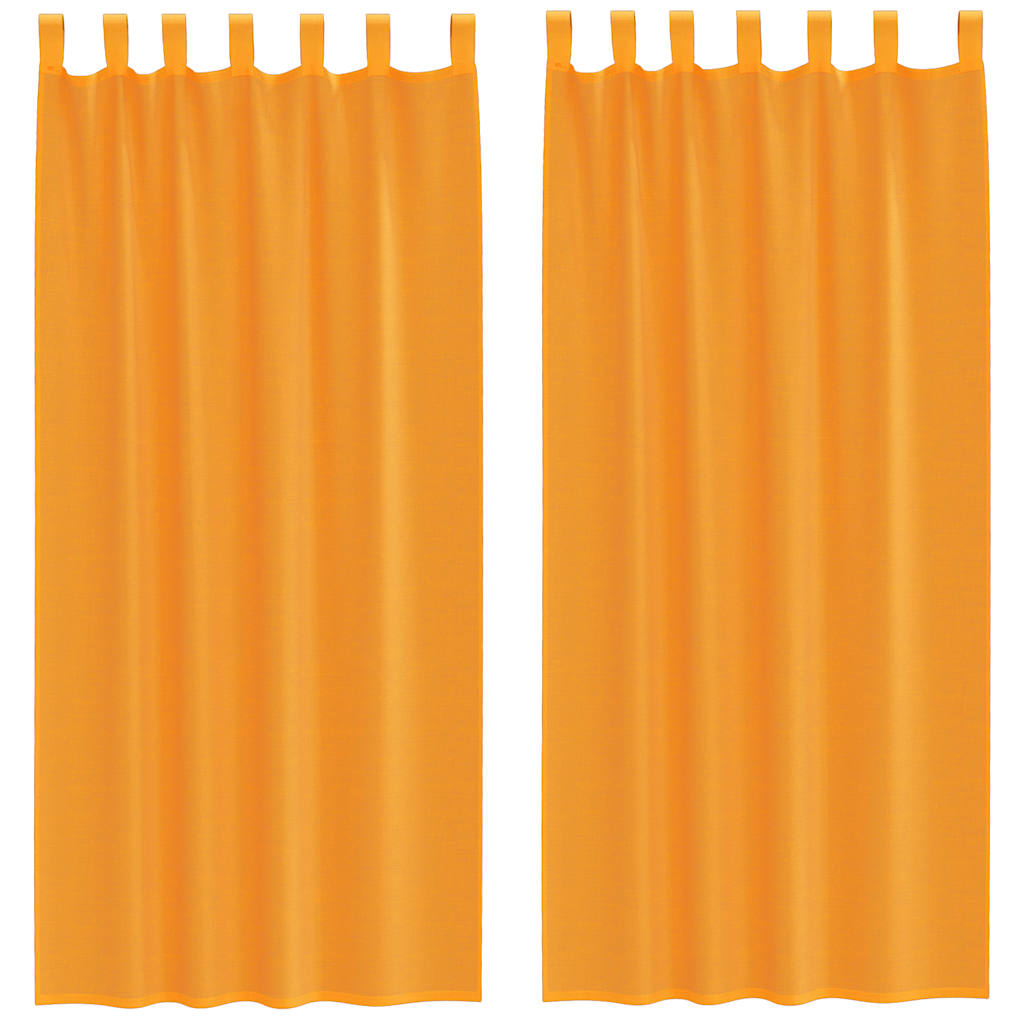 Vidaxx cortinas con trabillas 2 piezas 140x245 cm naranja