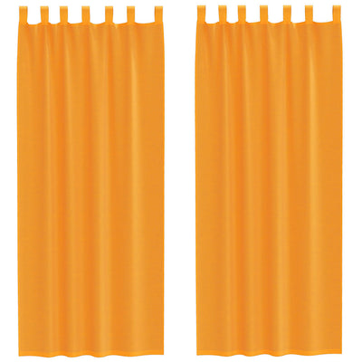 Tende Vidaxx voile con passanti 2 pz 140x260 cm arancione