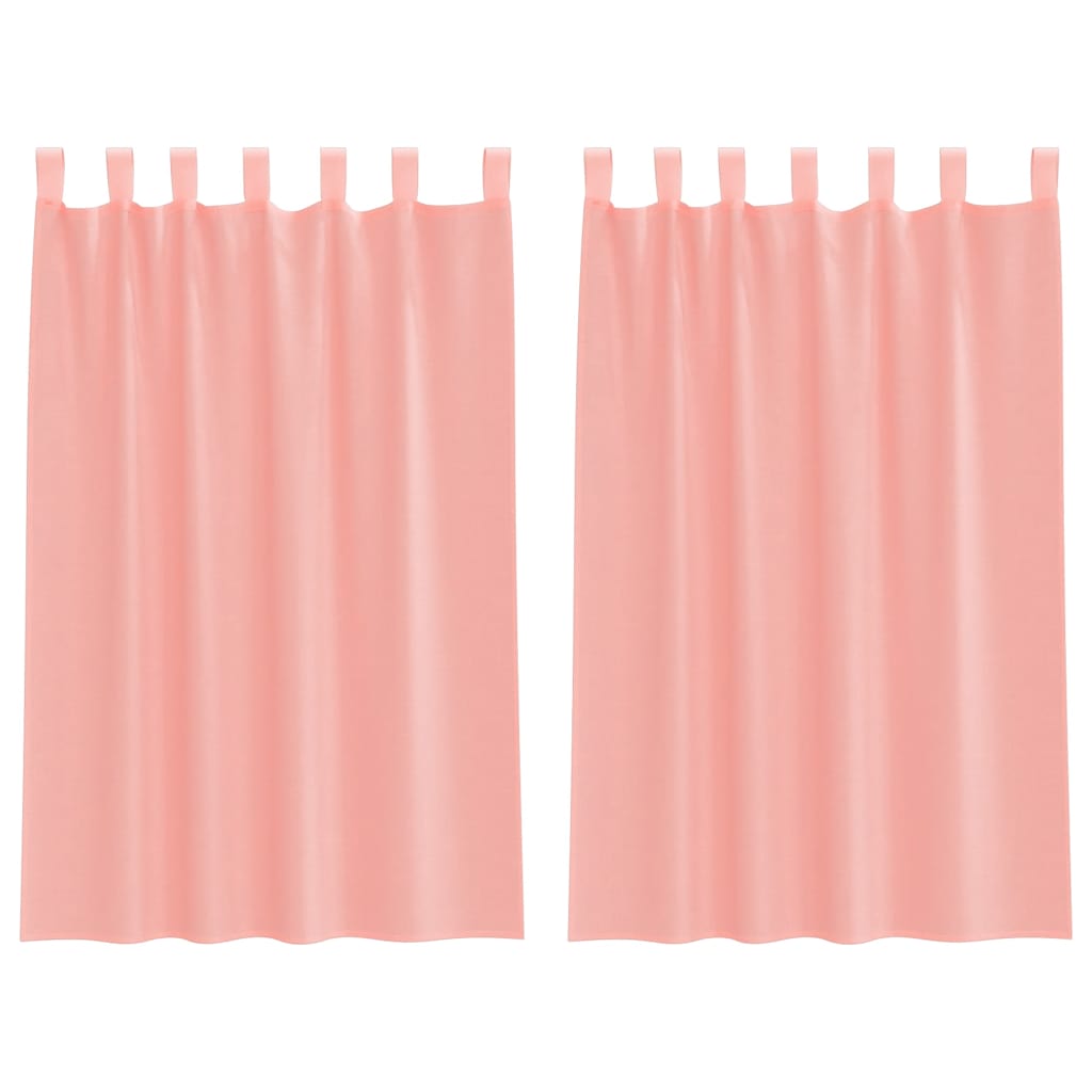 Tende Vidaxx con passanti 2 pz 140x175 cm rosa
