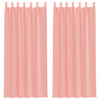 Vidaxl gordijnen met lussen 2 st 140x245 cm roze