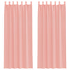 Tende Vidaxx voile con passanti 2 pz 140x260 cm rosa