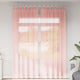 Tende Vidaxx voile con passanti 2 pz 140x260 cm rosa