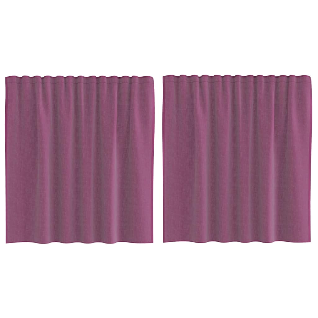 Tende Vidaxx con passanti 2 pezzi viola 140x140 cm