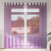 Tende Vidaxx in voile con passanti 2 pz 140x225 cm viola