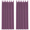 Vidaxl gordijnen met lussen 2 st 140x260 cm paars