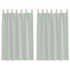 Vidaxx cortinas voile con trabillas 2 piezas 140x175 cm gris claro