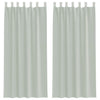 Vidaxx cortinas voile con trabillas 2 piezas 140x225 cm gris claro