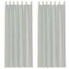 Vidaxl gordijnen voile met lussen 2 st 140x260 cm lichtgrijs