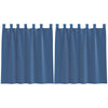 Vidaxl gordijnen voile met lussen 2 st 140x140 cm koningsblauw